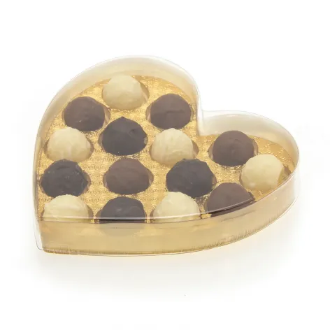 Gold Insert For 15 Truffles in Heart Box - Pack of 42